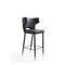 Manhattan Comfort Holguin Barstool in Grey, Black and Gold BS011-GY - alternate 1